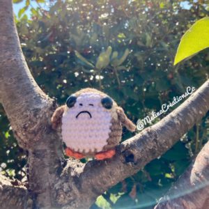 Crochet porg in tree